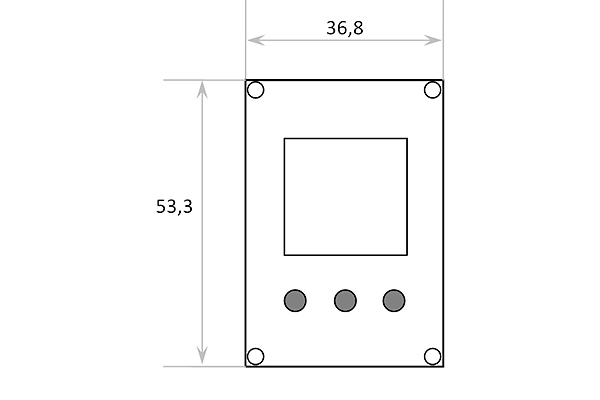 VJLight DD-3 - DMX декодер 3 канала (RGB) бескорпусной с двойной гальванической развязкой. Размеры.