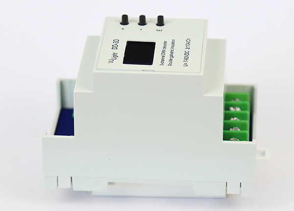 VJLight DD-3D - DMX декодер 3 канала (RGB) на DIN рейку с двойной гальванической развязкой.