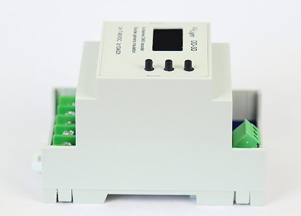 VJLight DD-3D - DMX декодер 3 канала (RGB) на DIN рейку с двойной гальванической развязкой.