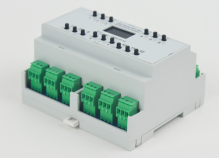 VJLight DMX R-12 - DMX реле на DIN рейку 12 каналов с двойной гальванической развязкой