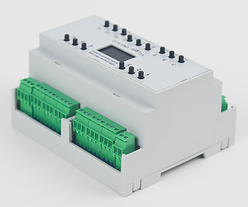 VJLight DMX R-12 - DMX реле 12 каналов по 6А/250VAC на DIN рейку. Show-Device.ru