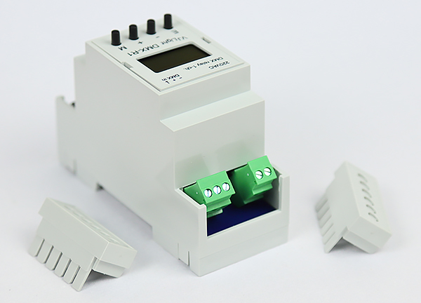 VJLight DMX R-1 - DMX реле на DIN рейку 1 канал с двойной гальванической развязкой