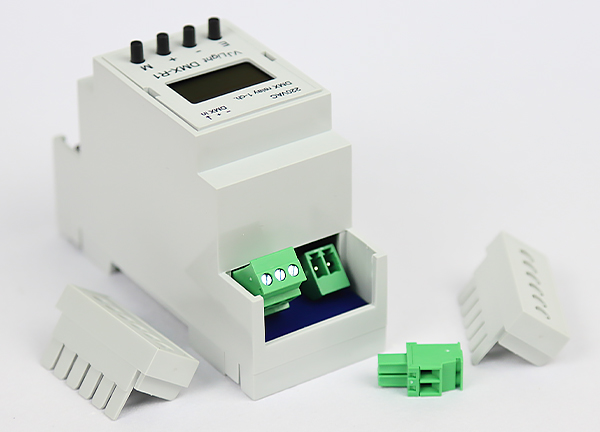 VJLight DMX R-1 - DMX реле на DIN рейку 1 канал с двойной гальванической развязкой