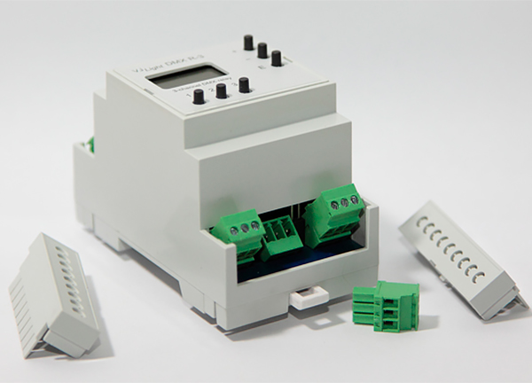 VJLight DMX R-3 - DMX реле на DIN рейку 3 канала по 6A/250VAC с двойной&nbsp;гальванической развязкой