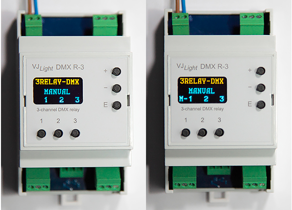 VJLight DMX R-3 - DMX реле на DIN рейку 3 канала по 6A/250VAC с двойной&nbsp;гальванической развязкой