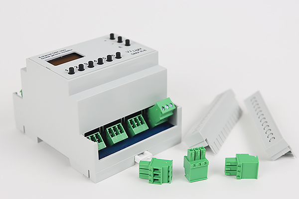 VJLight DMX R-6 - DMX реле на DIN рейку 6 каналов по 6A/250VAC с двойной&nbsp;гальванической развязкой