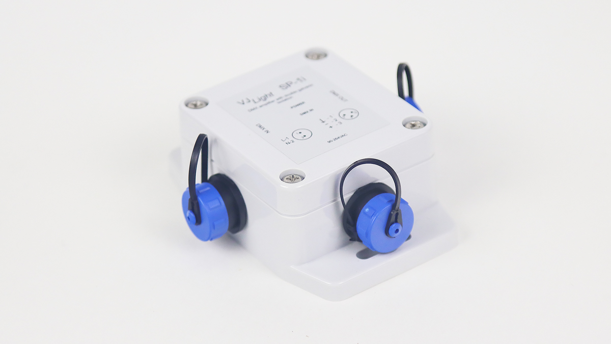 VJLight SP-1i - IP68 Усилитель DMX сигнала с двойной&nbsp;гальванической развязкой и индикаторами.