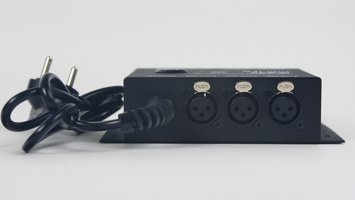 VJLight SPF-6i - DMX сплиттер-усилитель свободного крепления 6 XLR выходов с двойной гальванической развязкой и индикаторами