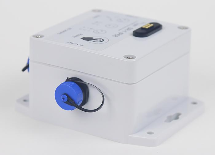 VJLight SR-1i - IP68 (IP67) DMX реле свободного крепления 1 канал до 13A/250VAC с двойной гальванической развязкой и индикаторами