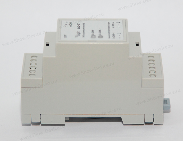 VJLight SVD-2-1 - Автоматический переключатель DMX входов с двойной&nbsp;гальванической развязкой.