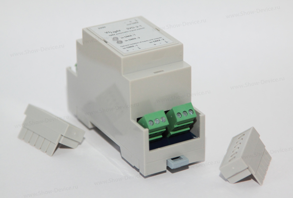 VJLight SVD-2-1 - Автоматический переключатель DMX входов с двойной&nbsp;гальванической развязкой.