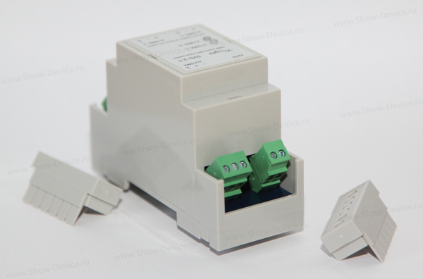 VJLight SVD-2-1 - Автоматический переключатель DMX входов с двойной&nbsp;гальванической развязкой.